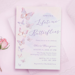 Invitación Un tiempo de vida para las mariposas: ducha de nov