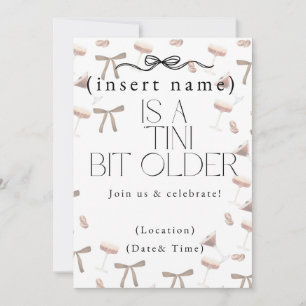 Invitación Un 'Tini bit mayor'