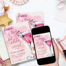 Un Tini Un Poco Más Antiguo Cóctel Martini Rosa Cu