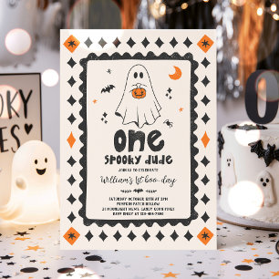 Invitación Un tipo espeluznante cumpleaños de fantasma chico
