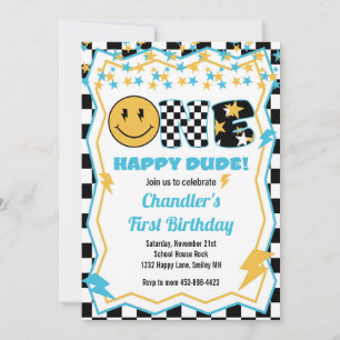 Invitación Un tipo feliz - Estrella de rock