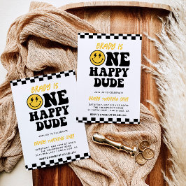 Invitación Un tipo feliz | Sonrisa Face Boy 1er cumpleaños