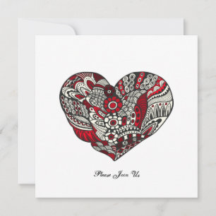 Invitación Un toque de rojo