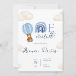 Invitación ¡Un Verdadero! Primer cumpleaños