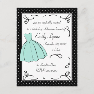 Invitación Un Vestido Esbozo