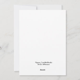 Invitación Una acuarela divertida y caprichosa.