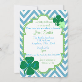 Invitación Una afortunada pequeña invitada irlandesa de Baby 