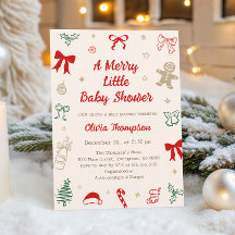 Una alegre pequeña fiesta de bebé de Navidad