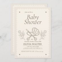 Una aventura de Stroller | Baby Shower neutro en g