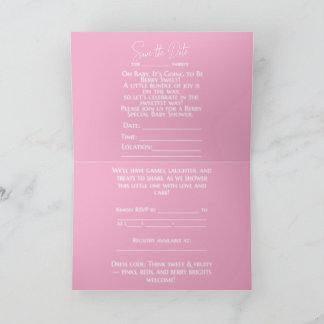 INVITACIÓN UNA BEBÉ DULCE COMO UNA FRUTA ESTÁ EN CAMINO