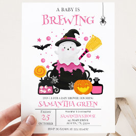 Invitación Una Bebé se está Elaborando Fiesta de Bebé de Hall