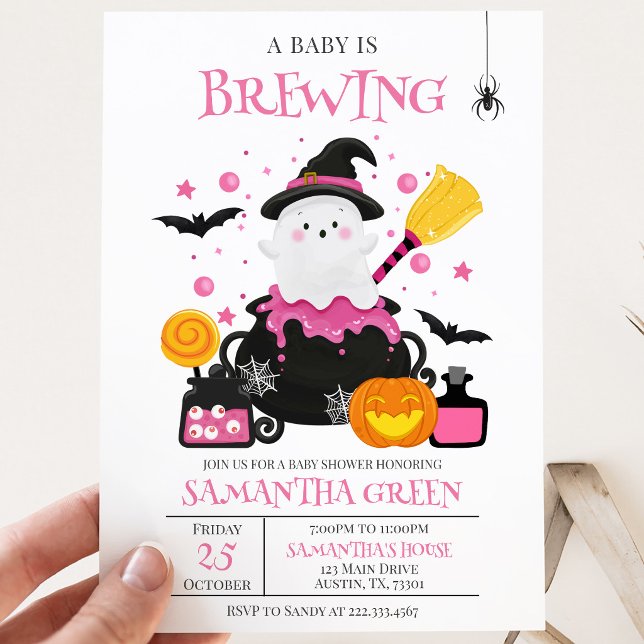 Invitación Una Bebé se está Elaborando Fiesta de Bebé de Hall (Subido por el creador)
