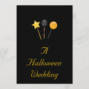 Invitación "Una boda de Halloween" - (caramelo de Halloween)