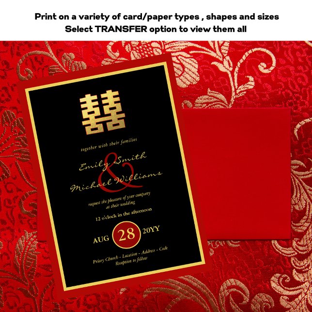 Invitación Una boda fotográfica china invita a Ampersand (Subido por el creador)