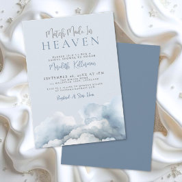 Invitación Una boda hecha en el cielo: Desayuno de novia