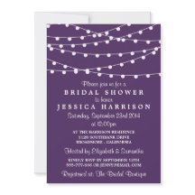 Una Cadena Moderna Enciende La Ducha Morada Bridal