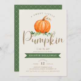 Invitación Una calabaza dulce está en camino a Baby Shower