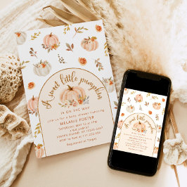 Invitación Una calabaza dulce está en camino a la ducha de be