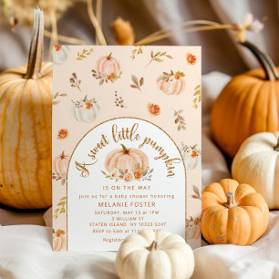 Invitación Una calabaza dulce está en camino a la ducha de be
