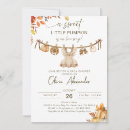 Invitación Una Calabaza En Su Camino, Un Boho De Lavado De Ca