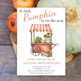 Invitación Una calabaza está en camino a Baby Shower