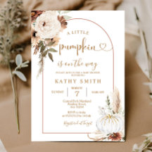 Una calabaza está en camino a Baby Shower