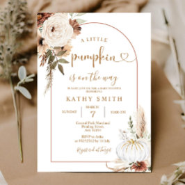 Invitación Una calabaza está en camino a Baby Shower