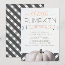 Invitación Una calabaza está en camino a la caída de las chaq