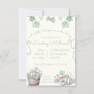 Invitación ¡Una calabaza está en camino! Baby Shower
