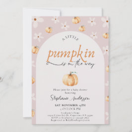 Invitación Una calabaza está en camino de caer en Baby Shower