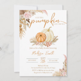 Invitación Una Calabaza Está En Camino De La Caída Del Boho O