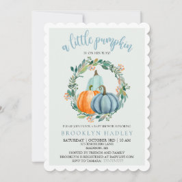 Invitación Una calabaza pequeña está en camino a la invitació