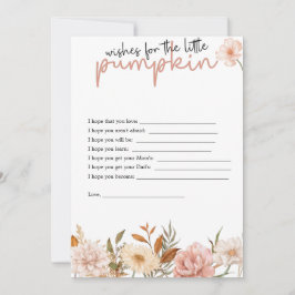 Invitación Una calabaza pequeña está en camino | Deseos para
