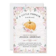 Una calabaza Rustica de Algodón Floral