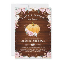 Una calabaza Rustica de Algodón Floral