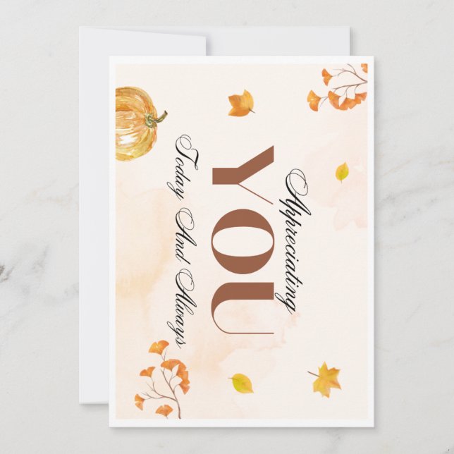 Invitación Una carta de agradecimiento: una carta de agradeci (Anverso)