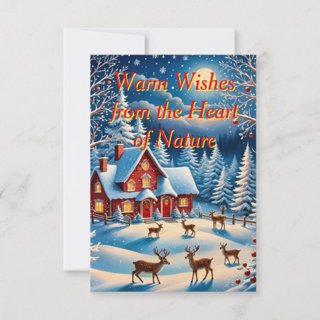 Invitación Una carta de Navidades caprichosos (Anverso)