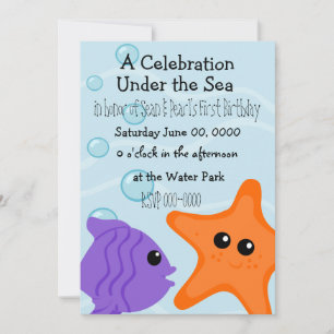 Invitación Una celebración bajo el mar