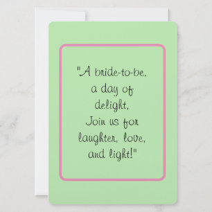 Invitación ¡Una celebración floreciente para la futura novia!