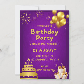 Invitación "Una Celebración Real: Únase a Nosotros para una F