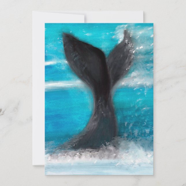 Invitación Una cola de ballena (Anverso)