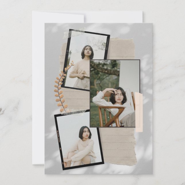 Invitación Una colección de Recuerdos inmaduros (Anverso)