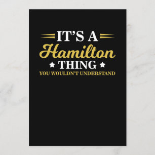 Invitación Una cosa de Hamilton que no entenderías