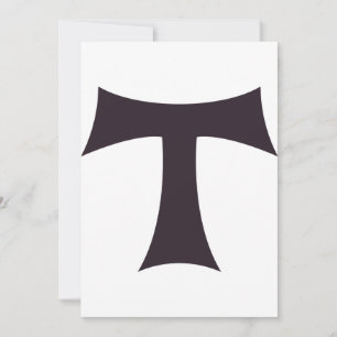 Invitación Una cruz de tau cruz de San Antonio