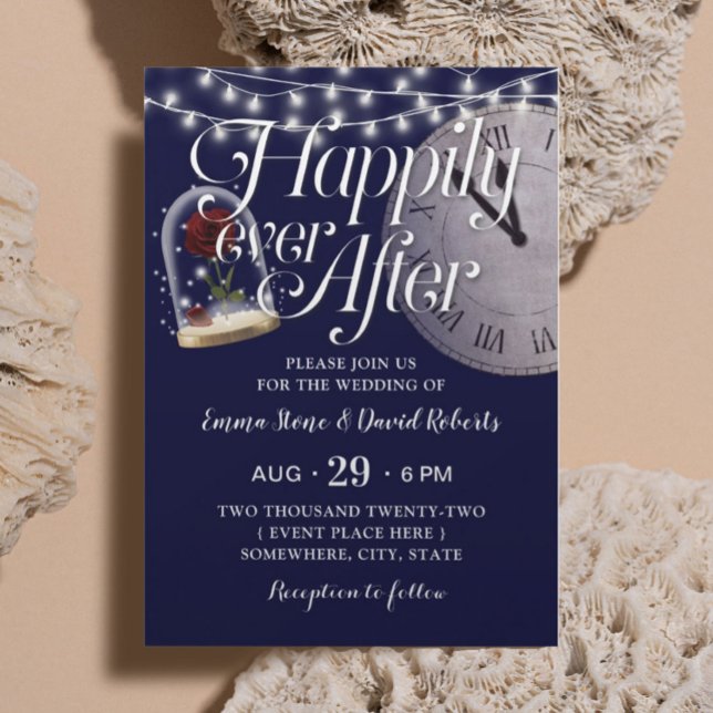 Invitación Una cuerda rusa ilumina a un Boda de cuento de had (Subido por el creador)