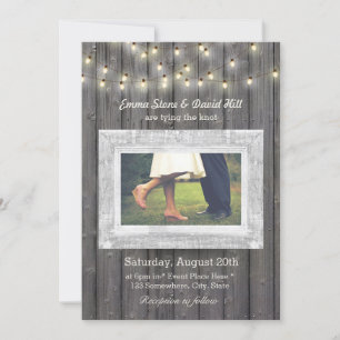 Invitación Una cuerda rusa ilumina a un Boda fotográfico de l