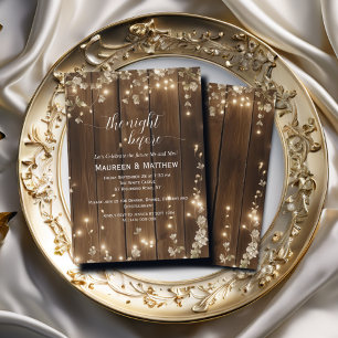 Invitación Una cuerda rusa ilumina al Boda "La noche anterior