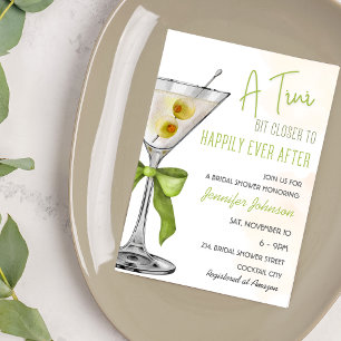 Invitación Una ducha de novia más estrecha de un cóctel