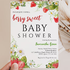 Invitación Una Dulce Fiesta de Bebé con Bayas