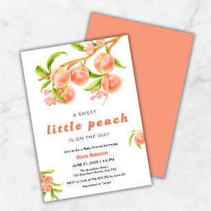 Invitación Una dulce pequeña fiesta de bebé de fruta de meloc